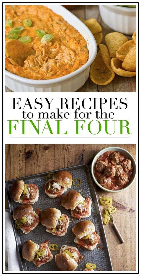 final four recipes, final four food ideas, basketball party, basketball part food Basketball Game Day Food, Final Four Basketball Party Food, Final Four Basketball Party, Basketball Game Food, March Madness Food Ideas, Tournament Food, Basketball Food, Basketball Party Food, Basketball Treats