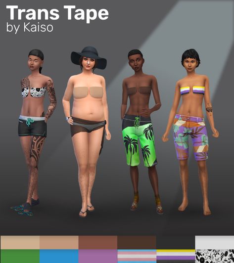 Safe Binding, Sims 4 Cas Mods, Sims 4 Family, Sims 4 Game Mods, Sims 4 Body Mods, Play Sims, Free Sims, Sims Four, Sims 4 Cc Packs