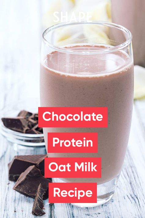 Oat Milk Protein Shake, Protein Chocolate Milk, Protein Powder Drink Recipes, Nursing Snacks, Oat Milk Smoothie, Milk Nutrition Facts, High Protein Smoothie Recipes, Protein Breakfast Smoothie, Smoothie Protein