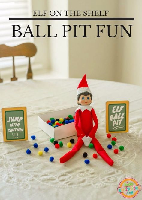 Elf on the Shelf Ball Pit Fun Elf Ball Pit, Elf On The Shelf Ball Pit, Ball Pit Fun, What To Do When Your Kid Touches The Elf, Elf On The Shelf Babies Elves, Elf On The Shelf Ideas For 3 Year Okds, Coloring Pages Activities, Elf On The Shelf Peed Myself, Kids Ball Pit