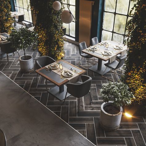 Restaurant on Behance Exclusive Restaurant Design, Restaurant Floors Ideas, Restaurant Tiles Design, Restaurant Floor Ideas, Restaurant Tile Floor Interior Design, Tiles For Restaurant Floor, European Restaurant Interior Design, Luxury Restaurant Interior Fine Dining, Restaurant Floor Design