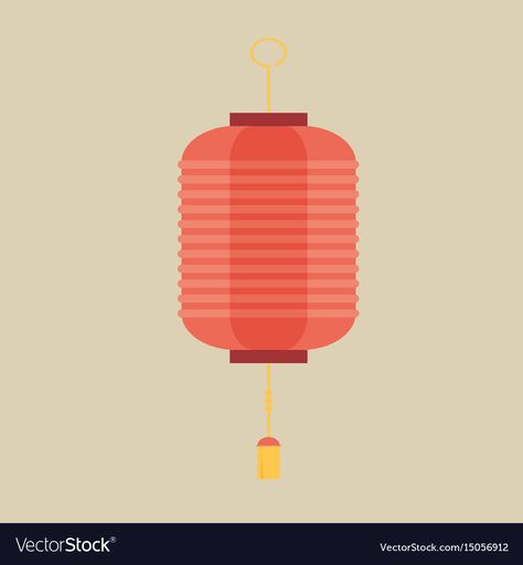 Lantern Illustration, Paper Lantern, Red Paper, Paper Lanterns, Flat Design, Chinese New Year, Png Images, Adobe Illustrator, Lanterns