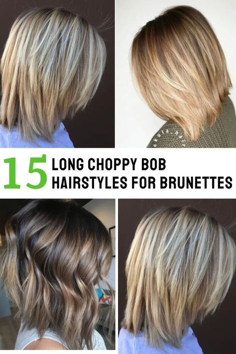 Choppy Long Bob Hairstyles, Bob Hairstyles For Brunettes, Long Choppy Bob Hairstyles, Long Choppy Bob, Medium Length Hair Women, Long Choppy Bobs, Choppy Lob, Choppy Bobs, Versatile Haircut