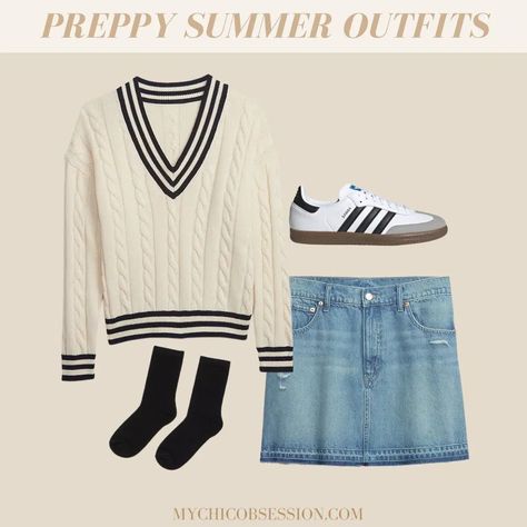 11 Ways to Style Cute Preppy Summer Outfits - MY CHIC OBSESSION Preppy Outfit Ideas For School, Old Money Girl, Modern Preppy Style, Royal Background, Trendy Mom Outfits, Preppy Brands, Preppy Shirt, Money Girl, Capsule Wardrobe Outfits