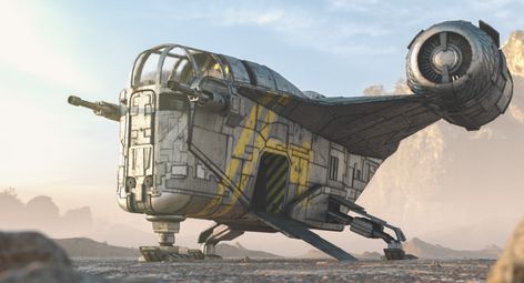 ArtStation - Mandalorian Razor Crest , Quan Ta Mandalorian Razor Crest, Mandalorian Ships, Razor Crest, Steampunk Illustration, Timelapse Video, Star Wars Spaceships, Star Wars Models, Star Wars Vehicles, Starship Design