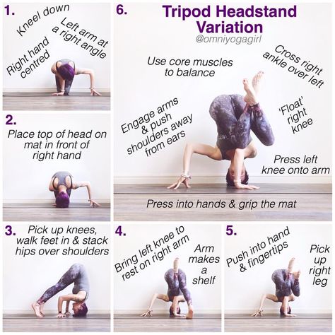 Headstand Variations, Headstand Pose, Tripod Headstand, Headstand Yoga, Yoga Inversions, Yoga Poses Advanced, Yoga Tutorial, Yoga Pictures, Yoga Posen