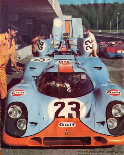 What Has Kept The Gulf Racing Livery So Special For So Long? • Petrolicious Gulf Porsche, Porsche 917 Gulf, Carros Porsche, Porsche Racing, Race Car Driving, Gulf Racing, Porsche 912, Auto Retro, Porsche Motorsport