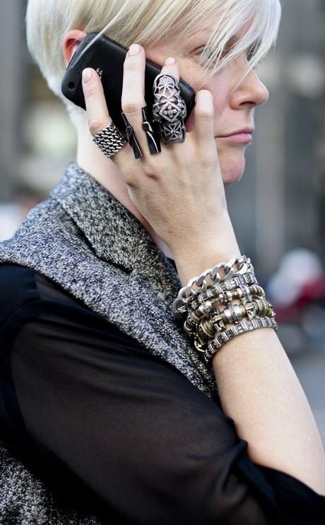 Wearing Bracelets, Kate Lanphear, Runway Inspiration, Rings Ideas, Bracelets And Rings, Rocker Chic, Bohemian Rings, Style Icon, Look Fashion