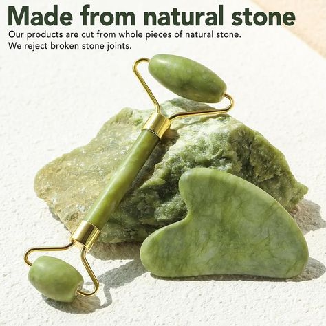 READ↓ Facial Tools & Jade Roller Set for Skin Care, Gua Sha Stone Self Care Gift for Woman Man 🔗Links in bio Or comment SHOP to receive the link directly to your message #explore #explorepage #skin #skincaretips #skincareroutine #skincare #skinhealth #skincarenatural #viral #like #instagood #instalike #viralpost #trending #beauty #beautytips #viralbeauty Face Roller And Gua Sha, Roller And Gua Sha, Jade Face Roller, Facial Tools, Facial Massage Tool, Gua Sha Massage, Gua Sha Facial, Natural Facial, Face Roller