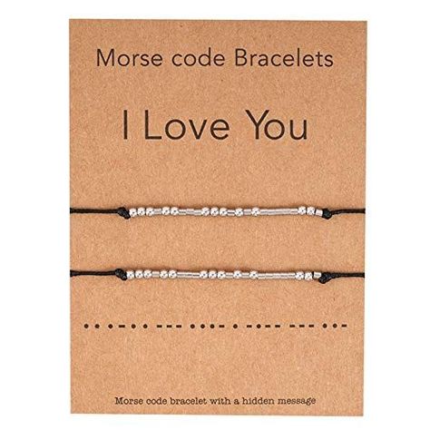 Every couple loves matching accessories, including matching bracelets that feature a special morse code that says “I Love You”. #longdistancevalentinesdayforhim #longdistancevalentinesday #longdistancevalentinesgiftsforhim #longdistancevalentinesgifts #longdistancevalentinesdayideas #longdistancevalentines #longdistancevalentinesdaygifts #longdistancevalentinesdaydate #longdistancevalentinesdayforhimdiy Morse Code Bracelets, Code Bracelets, Code Morse, Lovers Bracelet, Lucky Jewelry, Couples Bracelet, Bracelet Couple, Ways To Show Love, Morse Code Bracelet