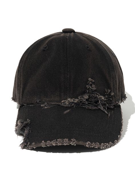 Editor's NotesMillo Archive's trendy and casual ball cap is made of damaged cotton material. - Trendy ball cap- Damaged cotton detail- Relaxed fit for unisex- Versatile and casual item Measurements(in.)One size- Circumference: 23.22 in.- Depth: 6.77 in.- Brim: 2.75 in.- Brim width: 7.28 in.Composition & Care- 100% Cotton- Hand wash in cold water- Wash alone- Drying it laid down Designer- by Millo Archive Worn Baseball Cap, Ball Cap Design, Style Balenciaga, Damaged Clothes, Distressed Cap, Distressed Hat, Mens Outfit Inspiration, Vintage Cap, Fit Board Workouts