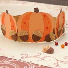 Pumpkin Crown, Fall Crown, Holiday Gown, Disney Thanksgiving, November Crafts, Crown For Kids, Thanksgiving Preschool, Crown Crafts, Kids Thanksgiving