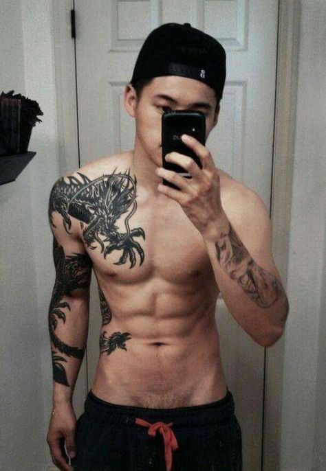 BB Pec Tattoo, Inked Men, Men Boys, Asian Boys, Inked Girls, Male Body, Big Data, Asian Men, Body Art Tattoos