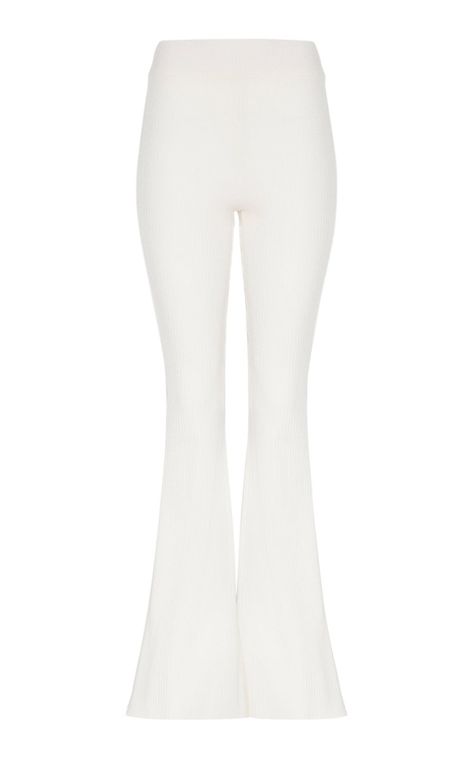 Giza Rib Flared-Leg Pants By Studio Amelia | Moda Operandi Rib Flare, Ribbed Flares, Rib Knit Fabric, Flare Pant, Flare Leg Pants, Giza, Sydney Australia, Fashion Advice, Flare Pants