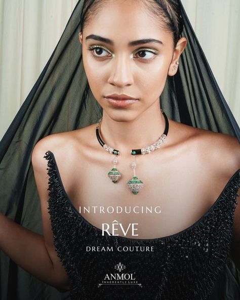 ANMOL on Instagram: "Introducing Rêve : Dream Couture by Anmol Jewellers!

Launched exclusively at #IndiaCoutureWeek in association with @gauravguptaofficial @fdciofficial 

Rêve, the French word for dream, is the essence of our new curation. Each piece is a tangible manifestation of your most cherished aspirations. With meticulous craftsmanship and an unwavering commitment to perfection, we translate your dreams into exquisite jewellery.

Get it touch with us at 98210 13886 to Schedule a Video Call, Or Visit our exclusive store at Turner Road, Bandra, Mumbai.

#Revé #Reve #ICW #indiacoutureweek #gg #gauravgupta #khushikapoor #AnmolJewellers" Taj Mahal Jewellery, Luxury Bollywood Jewelry With Motifs, Luxury Victorian Antique Finish Necklace, Luxury 22k Gold Amulet Necklace, Gaurav Gupta, Queens Necklace Mumbai, French Words, Couture Week, Exquisite Jewelry