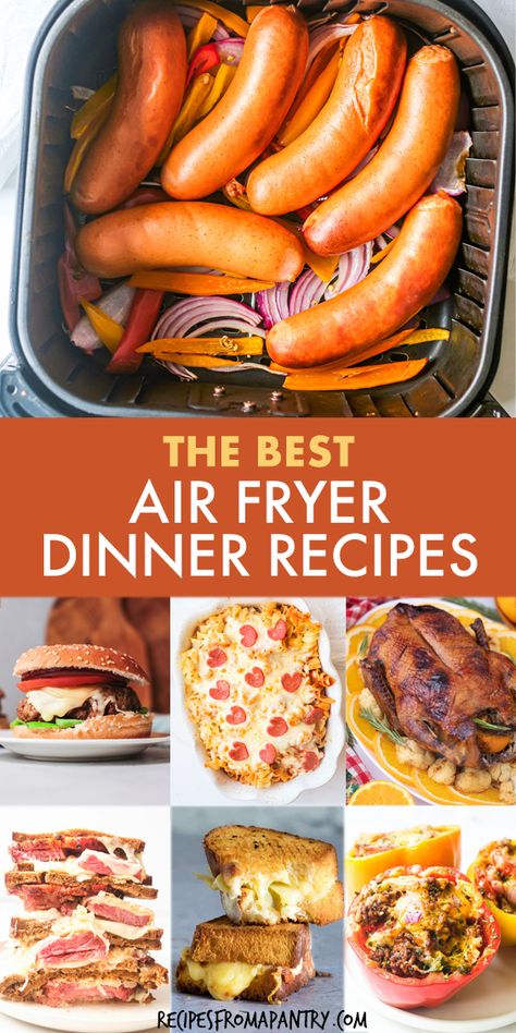 This curated collection of 38 Air Fryer Whole Dinner Recipes will bring a fresh and exciting twist to your meal prep routine! From timeless comfort foods to innovative creations, each dish is cooked to perfection in the air fryer. Elevate your mealtime with these effortlessly prepared, healthy, and delicious recipes. Click to learn how to make these Air Fryer Whole Dinner Recipes! #AirFryerRecipes #HealthyCooking #FamilyMeals #DeliciousDinners #MealPrep #EasyRecipes #HomeCooking #airfriedfood Dinner Recipes Airfryer, Easy Air Fryer Dinner Recipes, Easy Air Fryer Meals, Recipes Airfryer, Celebration Recipes, Air Fryer Dinner, Air Fryer Meals, Air Fryer Fish Recipes, Easy Air Fryer Recipes