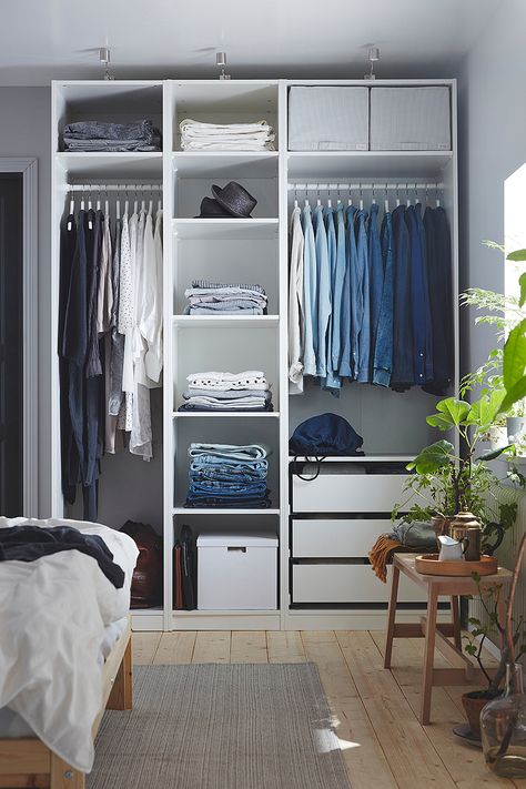 14 Best Closet Systems for Next-Level Organization Best Closet Systems, Dressing Pax, Dressing Ikea, Armoire Pax, Pax System, Ikea Wardrobe, Ikea Closet, Ikea Pax Wardrobe, Wardrobe Organisation