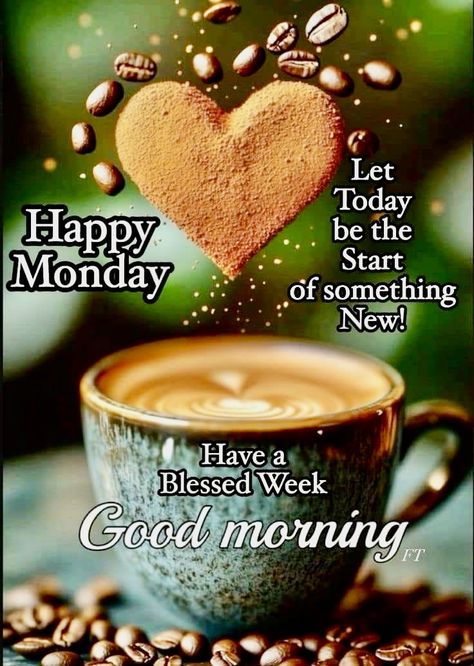 Coffee Monday Quotes, Monday Good Morning Wishes, Monday Halloween, Monday Morning Greetings, Monday Morning Coffee, Happy Monday Images, Good Morning Animals, Coffee Quotes Morning, Happy Monday Morning