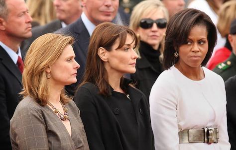 "Seriously, dude?" French First Lady, Backhanded Compliment, Mad Face, Carla Bruni, Shocking News, Side Eye, Fashion Fail, Michelle Obama, Barack Obama