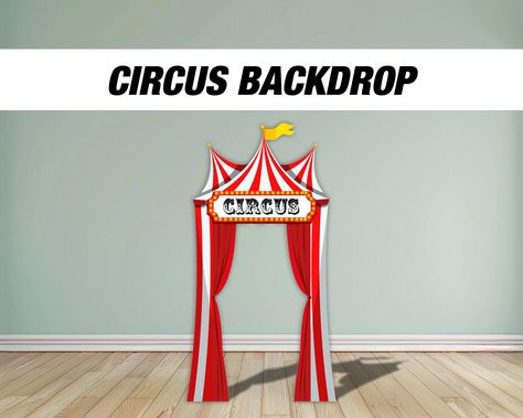 Circus Themed Decoration Backdrops. Circus Tent, Circus Animals, Ticket booth. High resolution, Single Sided, Durable Cutouts, Weather Resistant. Waterproof Sizing will vary based on package selected *Large pieces will ship folded to reduce shipping cost, easy assembly. Print quality is not affected by the folds. *Custom Text on sign available. If nothing is mentioned in checkout message box or personalization box, we will leave default as "circus". You can also request for it to be blank. Material: Coroplast 4mm fluted plastic  Optional standee attachments - Easel back stands (indoor free standing hardware attached to the back of the cutouts) I do not own the copyrights to the image.  Artwork by brgfx Tent Backdrop, Carnival Booths, Birthday Watercolor, Ticket Booth, Booth Backdrops, Circus Tent, Circus Animals, Parade Float, Circus Birthday