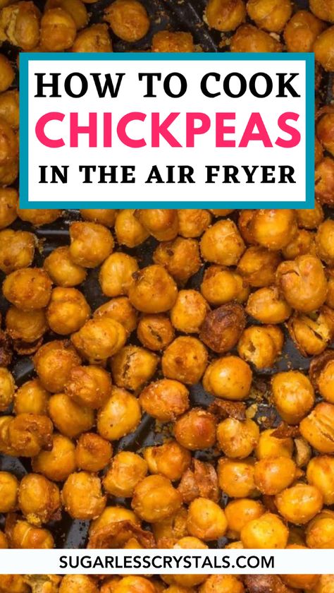 Learn how to make perfectly crispy air fryer chickpeas in just 15 minutes! These seasoned garbanzo beans are the ultimate crunchy snack, packed with protein and flavor. With simple seasonings like smoked paprika, garlic, and onion powder, you’ll have a healthy, delicious alternative to chips. Follow this easy recipe and get the ideal crispy texture with minimal effort. Airfryer Chickpeas, Crispy Air Fryer Chickpeas, Air Fryer Chickpeas, Flavored Chickpeas, Seasoned Chickpeas, Crispy Sweet Potato, Chickpea Salad Recipes, Crispy Chickpeas, Vegan Sides