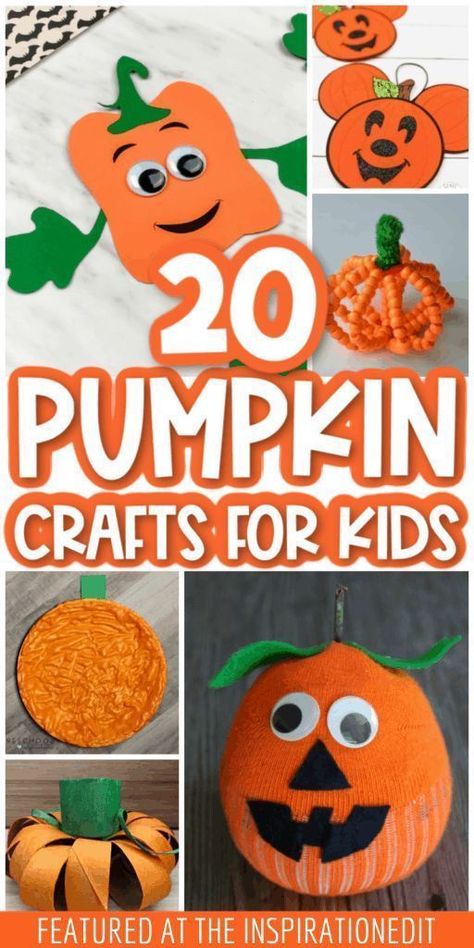 Toddler Pumpkin Crafts, Harvest Crafts For Kids, Pumpkin Crafts For Kids, Pumpkin Face Templates, Harvest Crafts, Nifty Crafts, Paper Pumpkins, Halloween Crafts For Toddlers, October Crafts