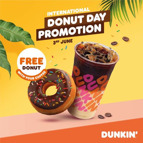 Coffee Advertising, Donut Day, Creative Advertising Design, Cafe Ideas, Food Menu Design, Food Advertising, Graphic Design Ads, Food Graphic Design, Food Poster Design