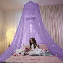 Blue Canopy Bed, Stars Room Decor, Bed Canopy With Lights, Toddler Bed Girl, Girls Bed Canopy, Bed For Girls Room, Princess Canopy Bed, Princess Canopy, Girls Bed