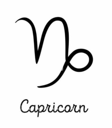 Capricorn Tattoo Stencil, Capricorn Sign Tattoo Symbols, Capricorn Sign Tattoo For Women, Capricorn Zodiac Sign Tattoo, Zodiac Tattoos Capricorn, Capricorn Glyph, Capricorn Symbols, Capricorn Drawing, Capricorn Tattoo Ideas