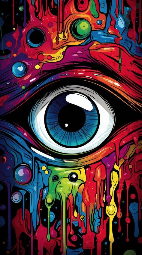 Abstract eyeball art painting cartoon. AI generated Image by rawpixel. | premium image by rawpixel.com Eye Graffiti, Free Android Wallpaper, Abstract Eye, Mystic Illustration, Painting Cartoon, Eyeball Art, Trippy Wall, Abstract Graffiti, Bookmark Ideas