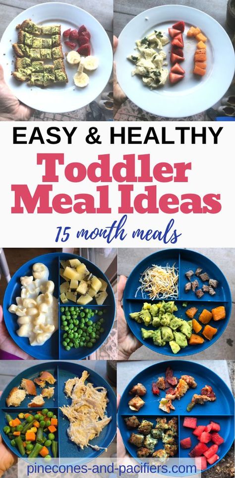 Toddler Meal Ideas - 15 months - What my 15 month old eats in a month. 19 toddler meal ideas for young toddlers 12-18 months! Baby led weaning ideas for breakfast, lunch, and dinner. #toddlermeals #toddlermealideas #blw Baby Led Weaning Ideas, Weaning Ideas, Toddler Meal Ideas, Baby Dinner, Easy Toddler Meals, Toddler Dinner, Ideas For Breakfast, Toddler Breakfast, Baby Led Weaning Recipes