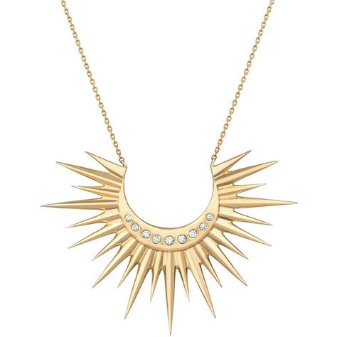 Celine Daoust Diamond King Sun And Beam Necklace (250.800 RUB) ❤ liked on Polyvore featuring jewelry, necklaces, gold, adjustable necklace, handcrafted jewelry, diamond jewelry, long diamond necklace and long necklace Long Layered Necklaces, Long Diamond Necklace, Fashion Jewelry Necklaces Gold, Celine Daoust, Sapphire Diamond Pendant, Jewelry Necklaces Gold, Sparkly Necklace, Handmade Silver Jewellery, Double Layer Necklace