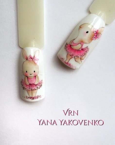 Photo Animal Nail Designs, Nagel Art, Easter Nail Art Designs, Animal Nail Art, Easter Nail Designs, Easter Nail Art, Super Cute Nails, Nail Logo, Animal Nails