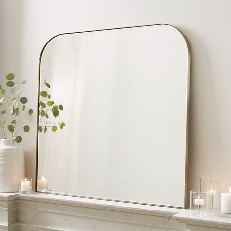 Mantel Mirror, Arch Floor Mirror, Minimalist Mirrors, Corner Mirror, Mantel Mirrors, Mirror For Bathroom, Arch Mirror, Corner Wall, Mirror Wall Bathroom