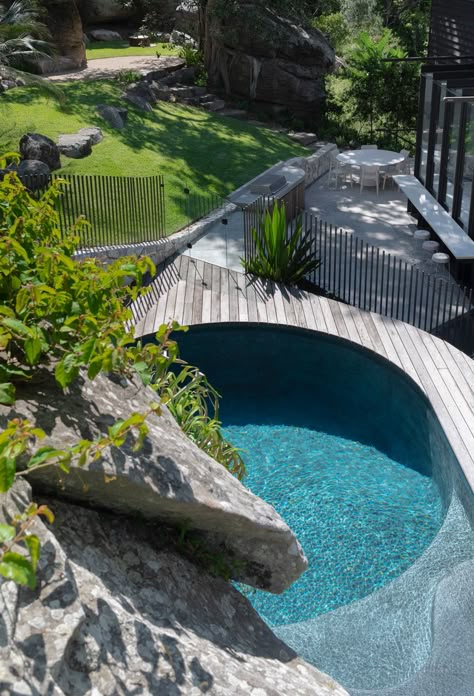 Curved Pool, Float Sofa, Wild Backyard, Pool Fencing, Modern Pool, Plunge Pools, Round Pool, Mini Pool, Modern Pools