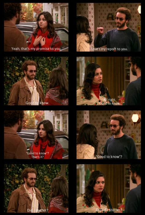 Hyde and Jackie / That 70's Show 70s Memes, Hyde And Jackie, Jackie And Hyde, Hyde That 70s Show, Jackie That 70s Show, That 70s Show Quotes, Steven Hyde, Jackie Burkhart, 70 Show