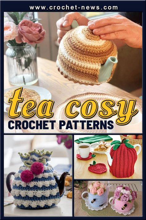 Crochet Pot Cozy, Free Crochet Tea Cozy Pattern, Crochet Tea Cosies Patterns Free, Tea Cozies, Crochet Tea Pot Cozy Pattern Free, Crochet Tea Cosy Free Pattern Easy, Crochet Tea Pot Cozy, Crochet Tea Cosy Free Pattern, Crochet Tea Cosy