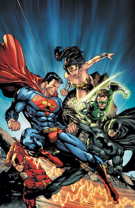 DC Universe Legends - Superman, Green Lantern, The Flash, Wonder Woman, Batman Justice League Art, Art Dc Comics, Dc Universe Online, Jorge Gonzalez, Comics Characters, Univers Dc, Justice League Of America, Batman Begins, Arte Dc Comics