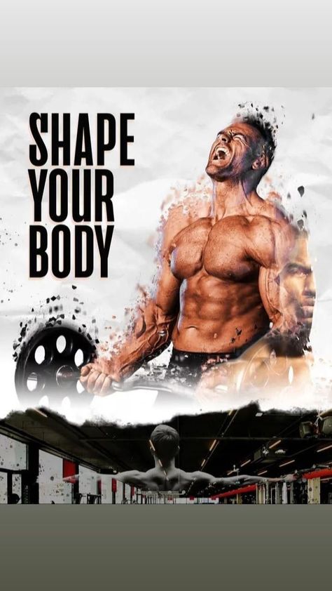 Fitness Poster Design Ideas, Gym Poster Design, Gym Artwork, Fitness Journey Quotes, Gym Graphics, Gym Template, Training With Weights, Gym Advertising, Gym Branding