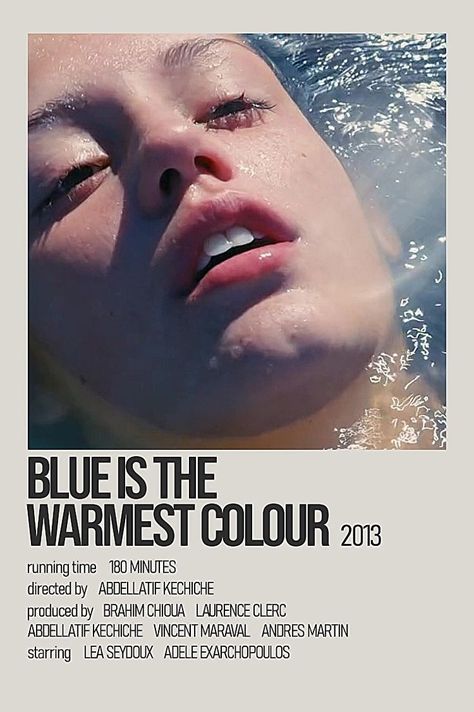 Blue Is The Warmest Color Poster, Blue Is The Warmest Colour Poster, Gl Movie, Blue Movie Poster, Blue Is The Warmest Color, Indie Movie Posters, Blue Is The Warmest Colour, Film Recommendations, Movies To Watch Teenagers