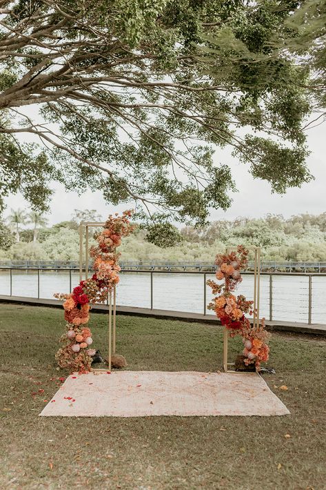 Wedding ceremony florals