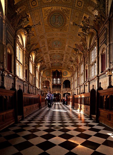 Royal Holloway College Chapel by h ssan, via Flickr Royal Holloway University Aesthetic, Gothic University, Royal Holloway University Of London, Royal Holloway University, Uk College, Dream University, Royal School, University Of London, England Aesthetic