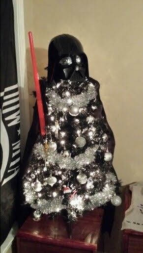 Darth Vader Christmas Tree, Darth Vader Christmas, Star Wars Christmas, Christmas Crafts, Star Wars, Christmas Tree, Christmas