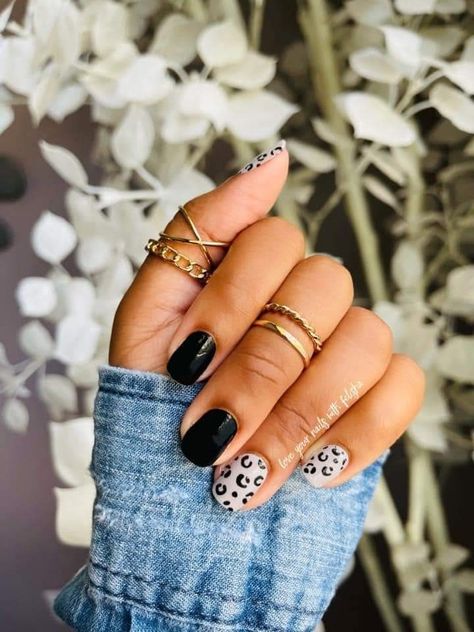 Leopard And Black Nails, Neutral Leopard Nails, Nude Leopard Nails, Red Aspen Nails, Aspen Nails, Evil Eye Nails, Country Nails, Animal Print Nails Art, Red Aspen