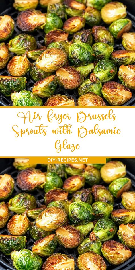 Elevate your Brussels sprouts with a balsamic glaze! These air fryer Brussels sprouts are crispy, tangy, and so easy to make. Air Fry Brussel Sprouts Balsamic, Air Fryer Roasted Brussel Sprouts, Air Fryer Sprouts, Frozen Brussel Sprout Recipes Air Fryer, Air Fried Brussel Sprouts Balsamic, Brussel Sprout Air Fryer Recipes, Balsamic Brussel Sprouts Air Fryer, Air Fryer Brussel Sprouts Balsamic, Crispy Brussel Sprouts Air Fryer