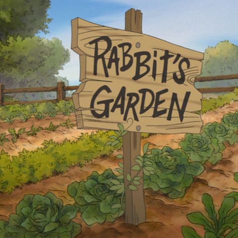 Rabbits House Winnie The Pooh, Cartoon Garden Aesthetic, Rabbits Garden Winnie The Pooh, Acnh Winnie The Pooh, Winnie The Pooh House, Winnie The Pooh Garden, Winnie The Pooh Forest, رسم كاريكاتير, 100 Acre Wood