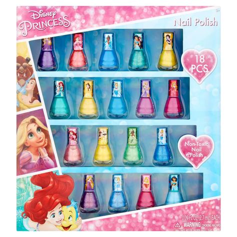 Disney Princess Nail Polish, Stained Furniture, Disney Princess Nails, Nail Polish Gift Set, Kids Nail Polish, Nail Polish Gift, Nail Art Disney, Nail Art Set, Nail Polish Set