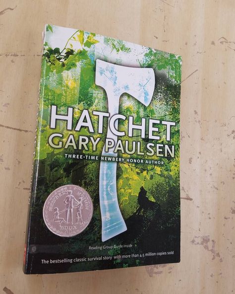 The Hatchet is a coming-of-age story of a teenage boy who must survive alone in the wilderness of Ontario after a plane crash. Thankfully, his mom had just purchased him a hatchet that helps him in this terrible plight. Hatchet Book, Hatchet By Gary Paulsen, Hatchet Gary Paulsen, Book Recommendation, Reading Groups, Kids Lighting, Interesting Articles, Coming Of Age, Summer Reading