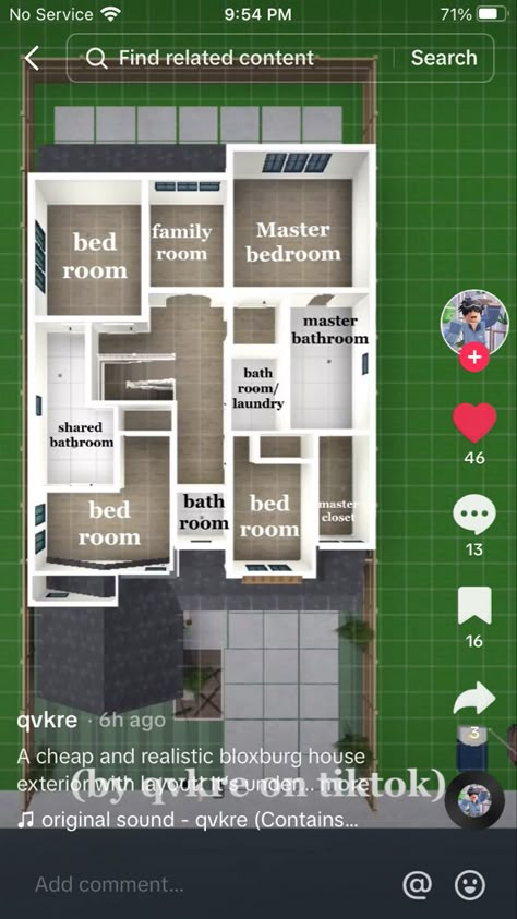 House Design Layout Bloxburg, Bloxburg 30k House Ideas, 2 Person Bloxburg House Layout, Bloxburg House Layouts 40k, Lay Out Bloxburg, Bloxburg House Layouts 2 Story 4 Bedroom, Alaska Violet Bloxburg House Layout, Bb House Layout, 30k Bloxburg House Layout