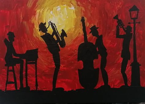 Gouache on Hardboard Art Club Projects, Street Musicians, Street Musician, Art Club, Musical Instruments, Musical, Paintings, Art